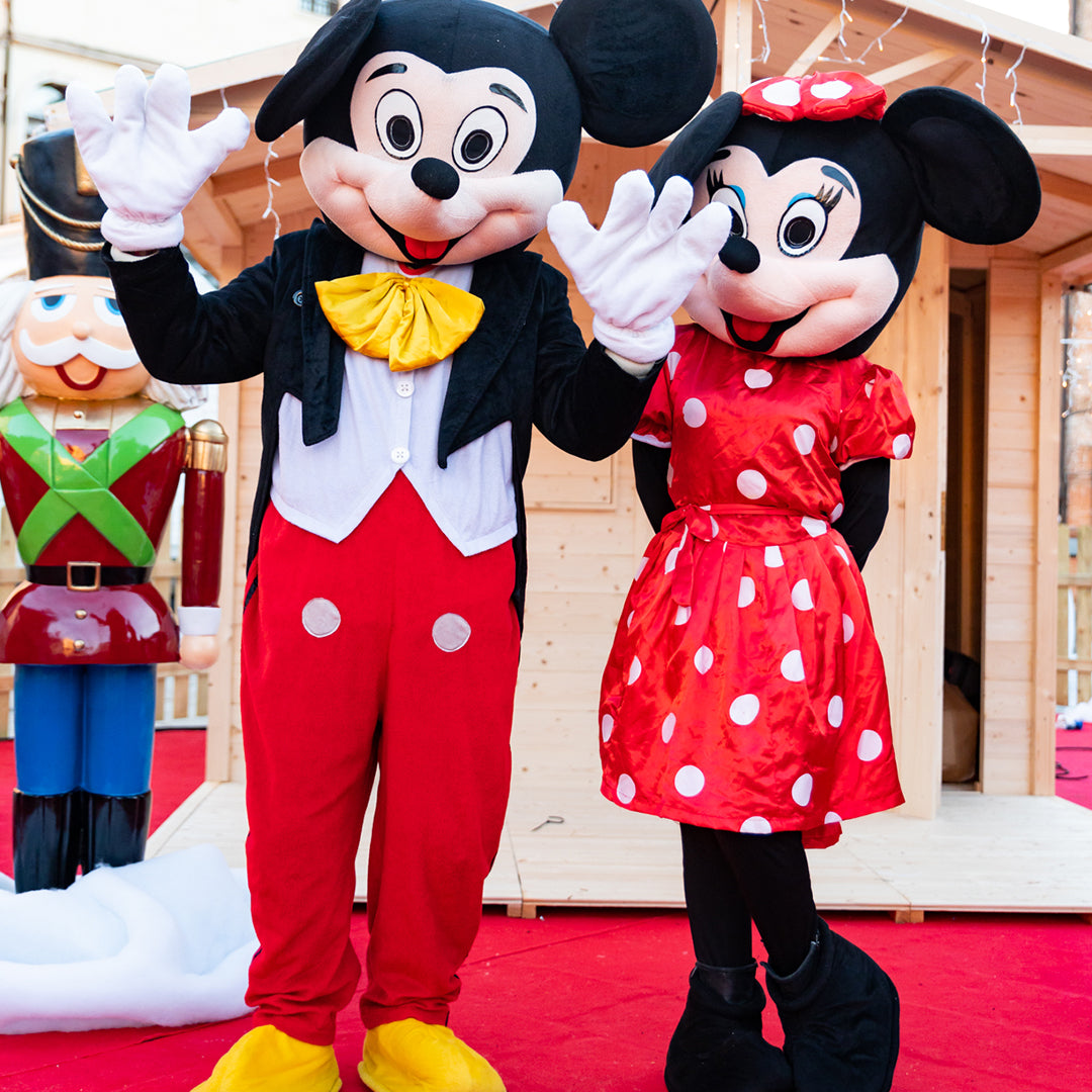 Mickey Mouse Minnie E Topolino Vestiti Carnevale Disney Mascotte